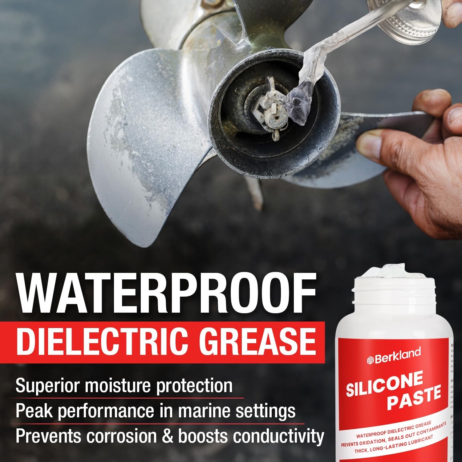 Silicone Paste Waterproof Dielectric Grease for Electrical Connectors, Spark…