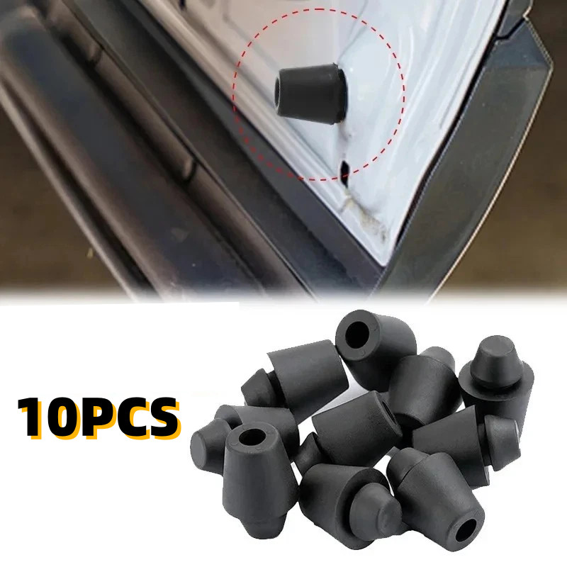 10pcs Car Door Rubber Buffer Pads Anti Collision Shock Absorber Hood Trunk