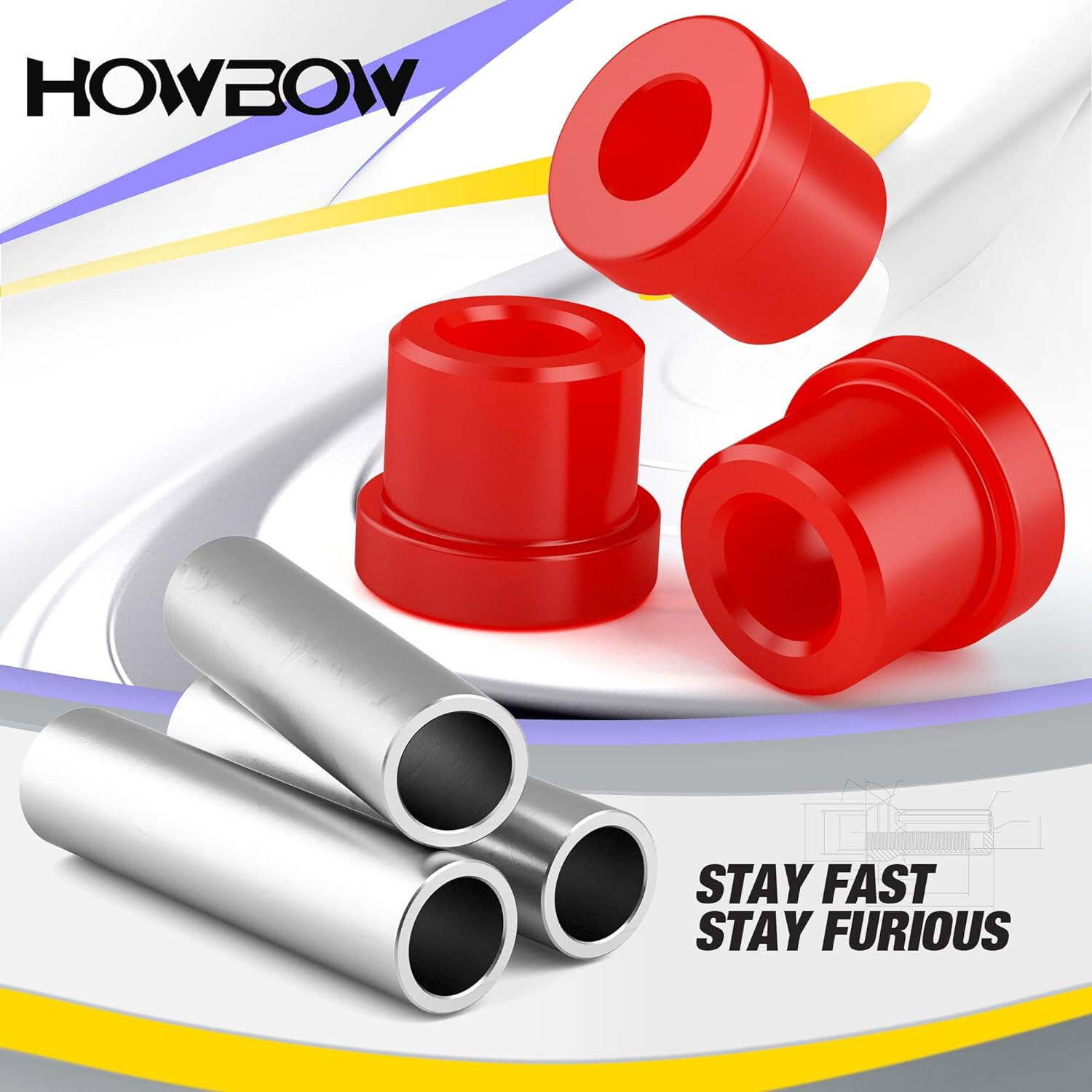 EZGO TXT Rear Leaf Spring Bushing Kit 1994 up Gas/Electric Golf Cart Part