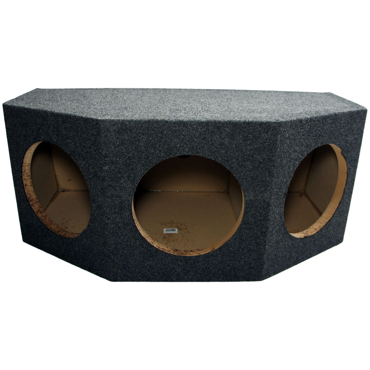 Car Audio Triple 10″ Sealed Subwoofer Rear Angle 3 Sub Box Stereo Enclosure