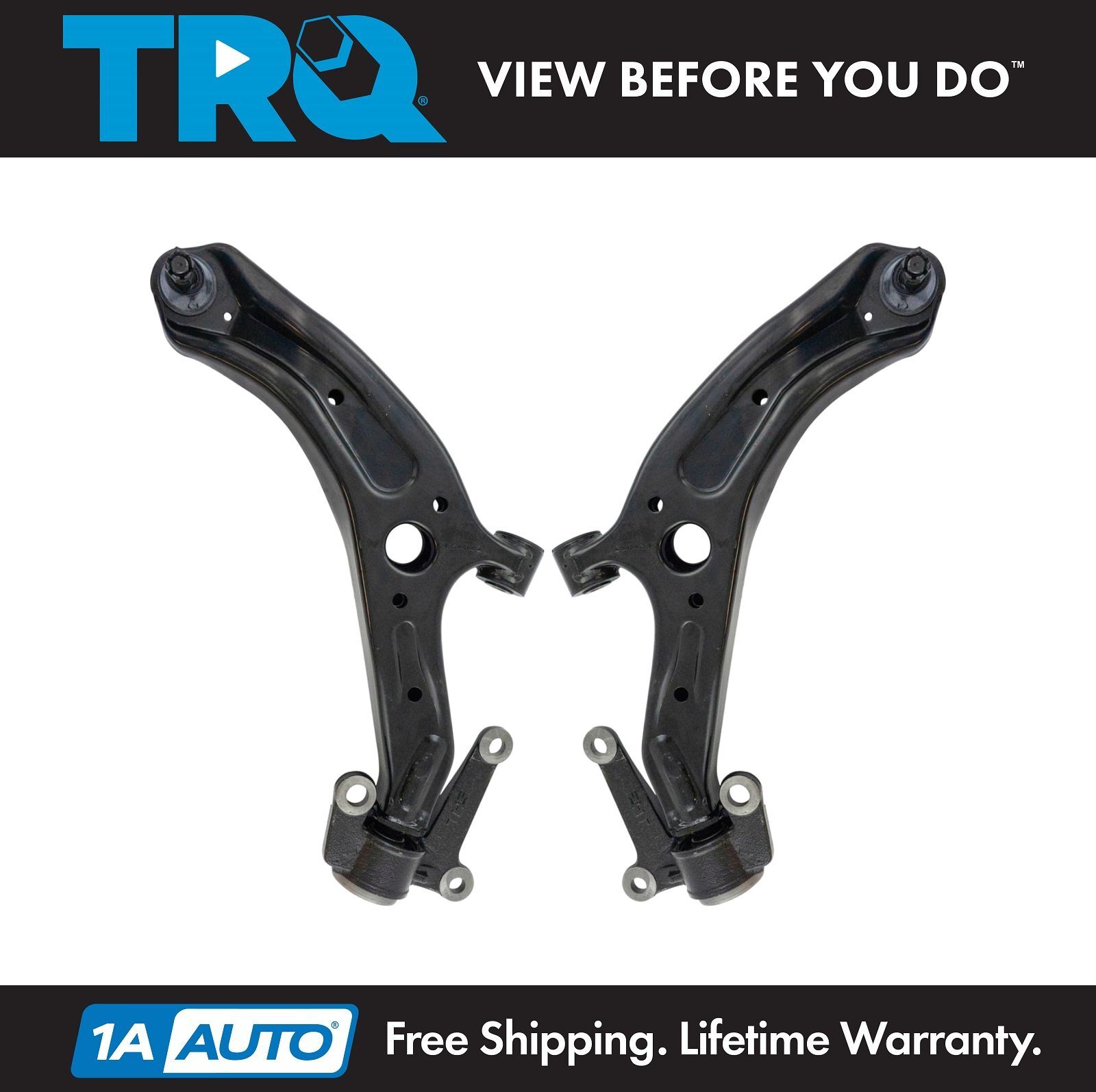 TRQ Front Lower Control Arm Ball Joint Assembly Pair LH & RH Sides for Honda Fit
