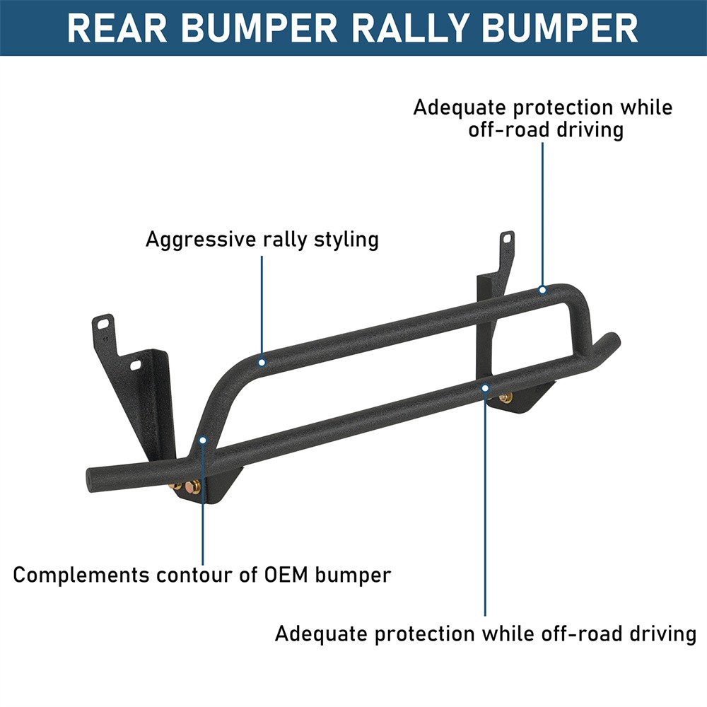 For 2013-2017 Subaru Crosstrek Front Rear Bumper Rally Bull Bar Tube Rock Slider