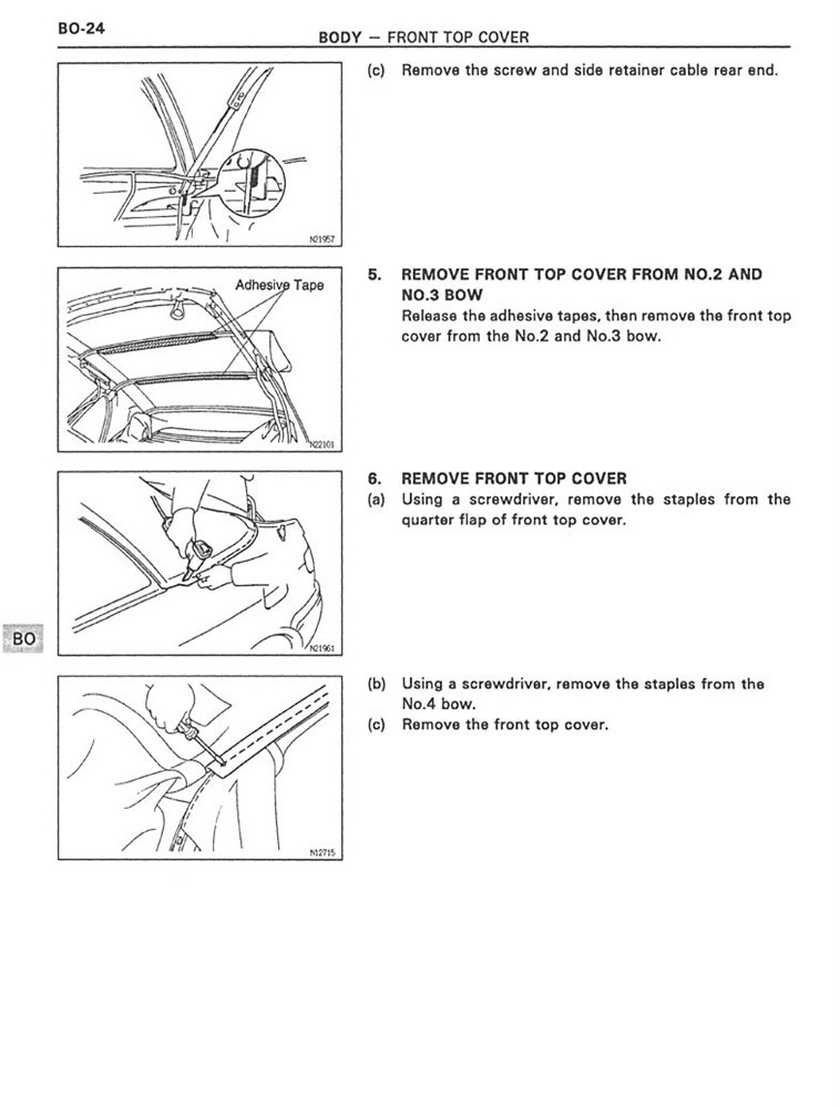 1997 Toyota Paseo Convertible Supplement Shop Service Repair Manual Book OEM