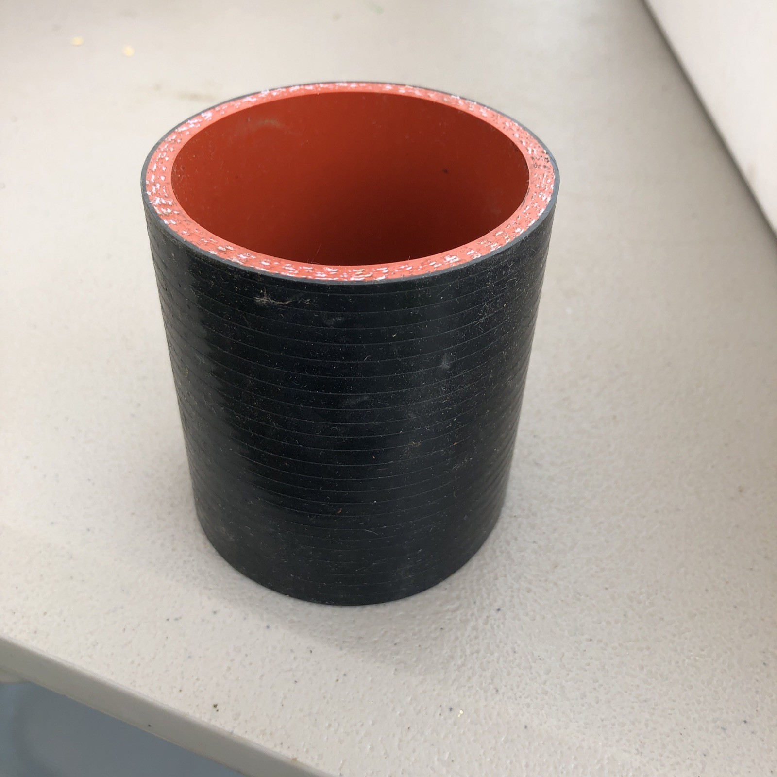 60mm 3ply Silicone Straight Turbo Coupler Hose Gloss Black Made in USA