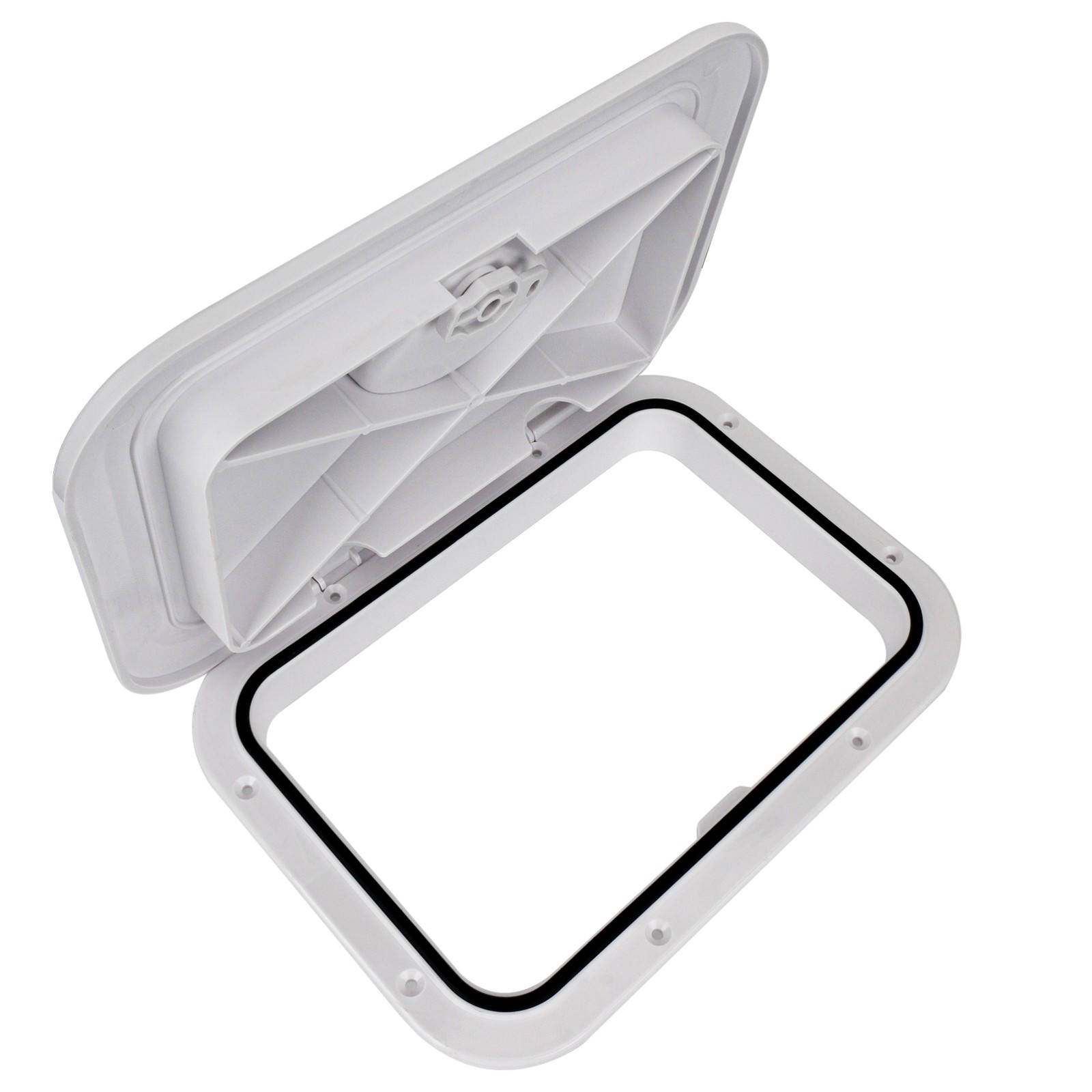 Marine Deck Access Hatch 15″ White Rectangle Boat Hatch Lid Cover