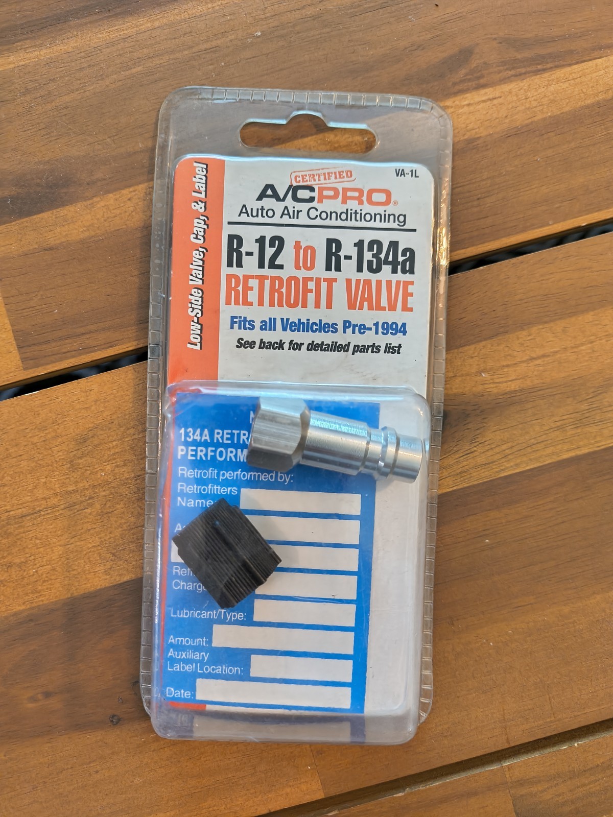 CERTIFIED AC PRO AUTO AIR CONDITIONER ADAPTOR VALVE CONVERTS AC R12 To R134A
