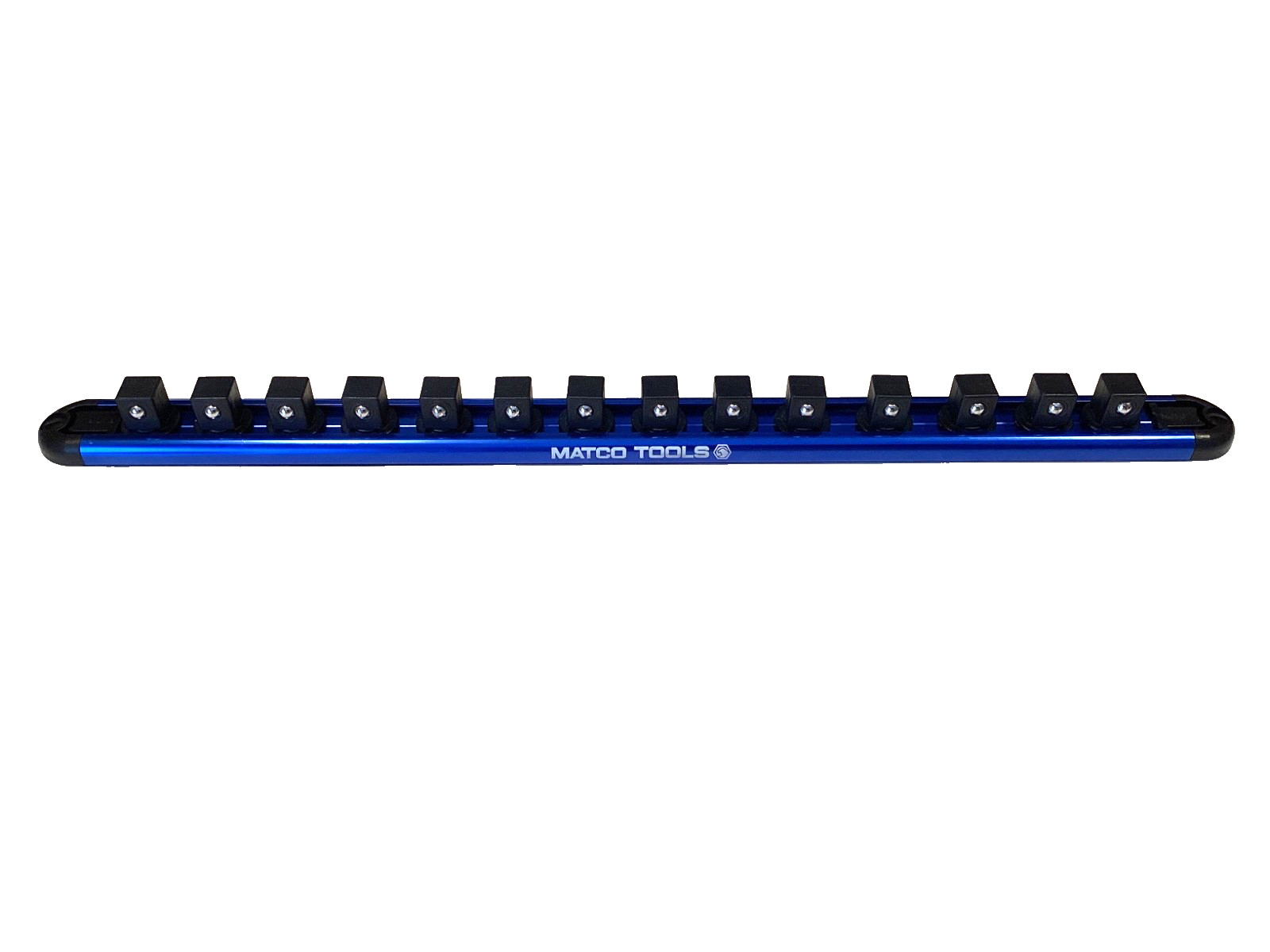 Matco Tools 14 Place 1/2” Drive Anodized Aluminum Snap In Socket Rail Organizer