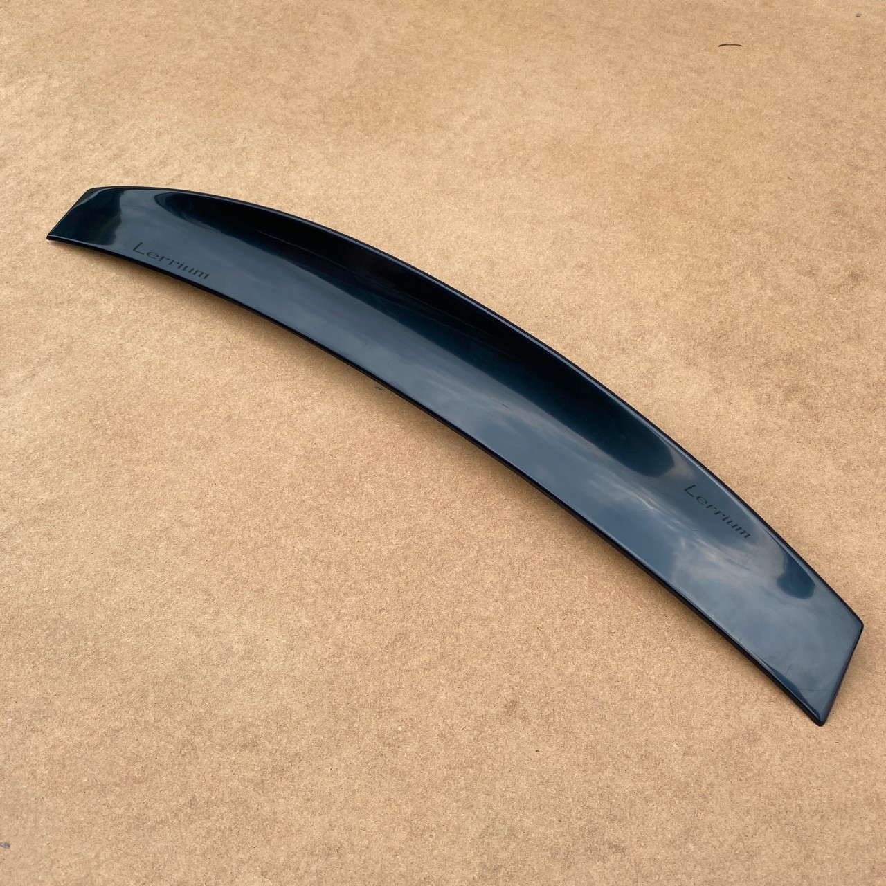 BMW E46 convertible cabrio rear trunk spoiler lip CSL black smooth abs plastic