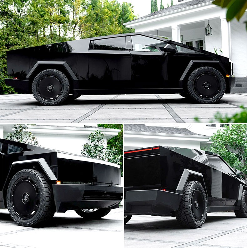 Cybertruck DIY PreCut PPF Paint Protection Film Wrap Changing Gloss Piano Black