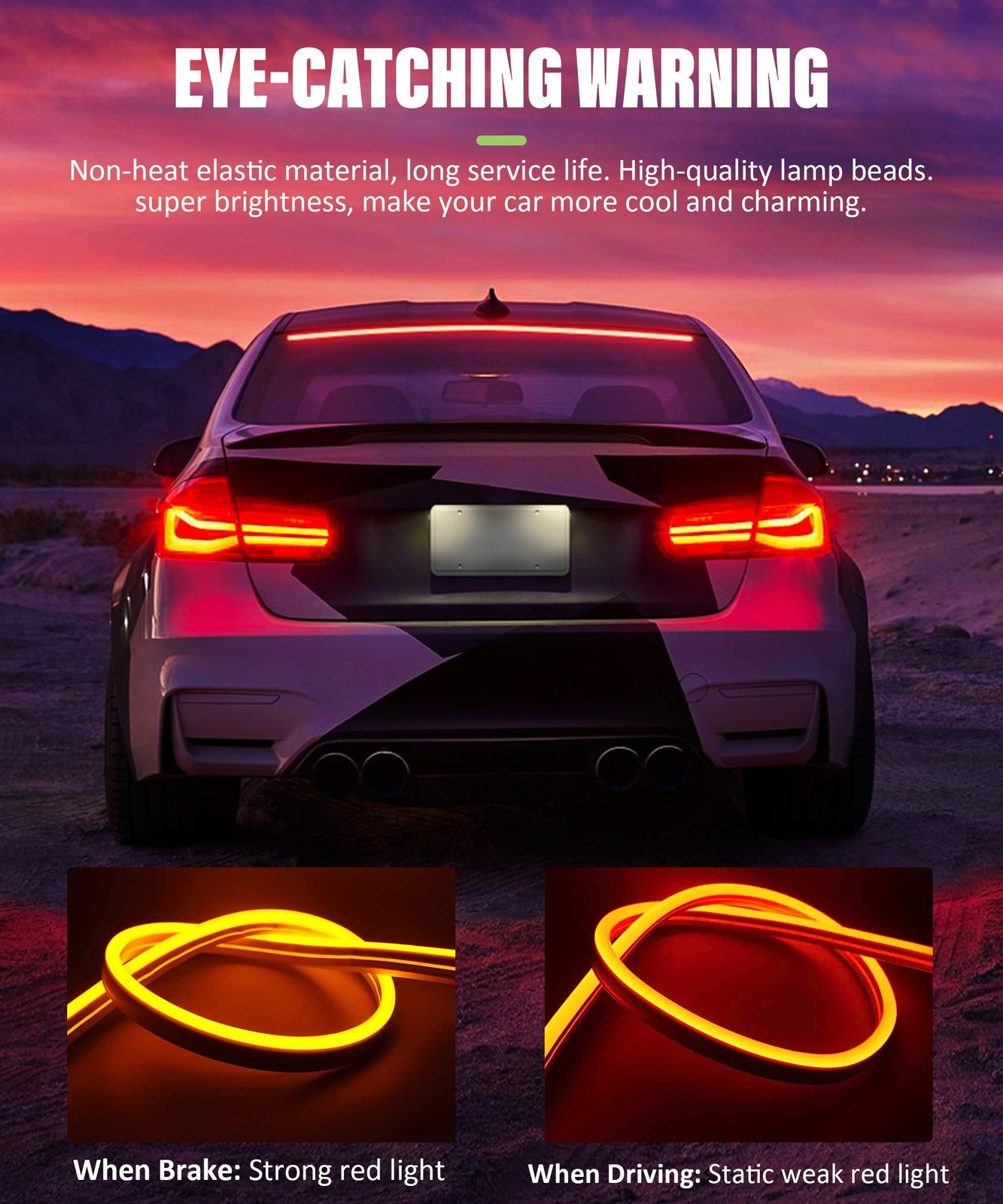 Stop Light Brake Light Strip DC12V 3rd Brake LED Flexible High