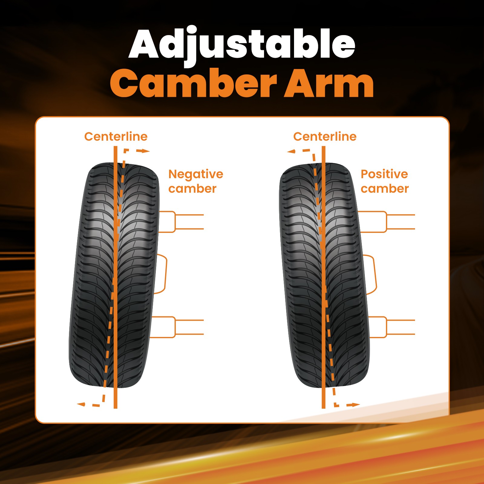 Adjustable Coilovers Struts w/ Camber Control Arms Kit for Honda Civic 96-00 EK