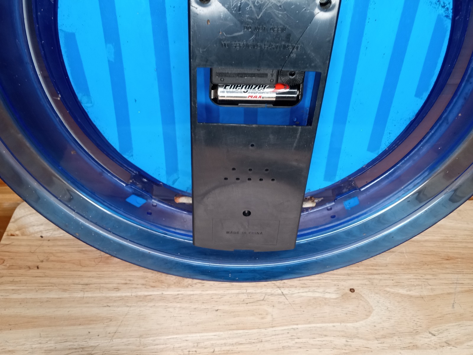 Echo Power Boost Tornado Neon Advertising Wall Clock Blue Light Rare Works Read