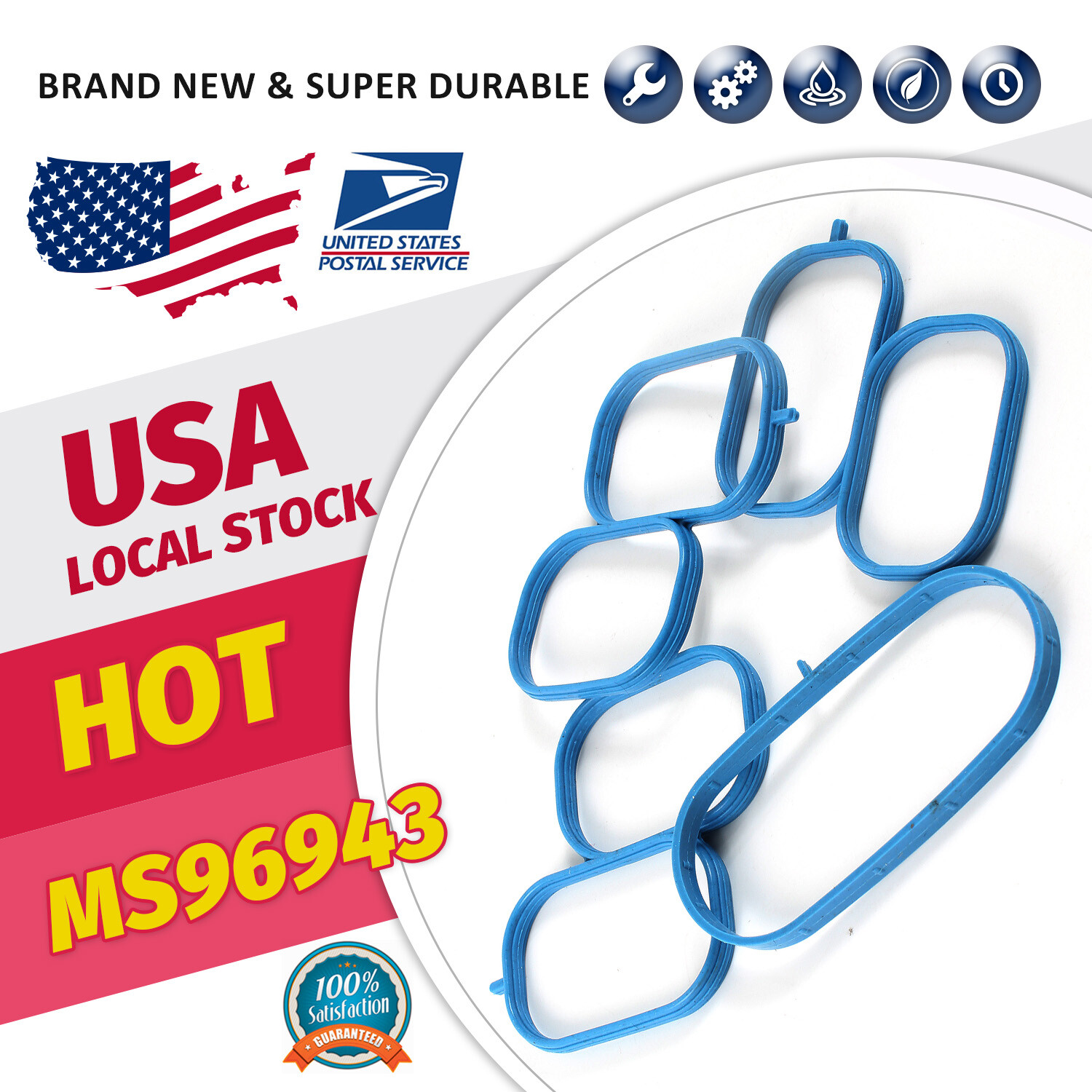 Easy to Installation Upper Plenum Gasket Set MS96943 For Nissan NV3500 2012-2014