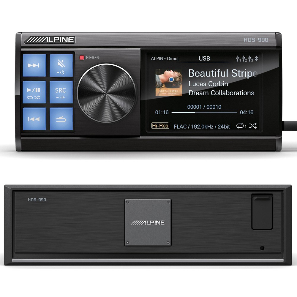 Alpine HDS-990 Single DIN Status Series Digital Media Receiver with Bluetooth