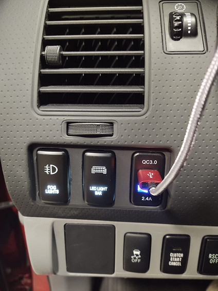 FOG LIGHT Push Button Switch White LED Indicator Light Fit Toyota Tacoma 4Runner