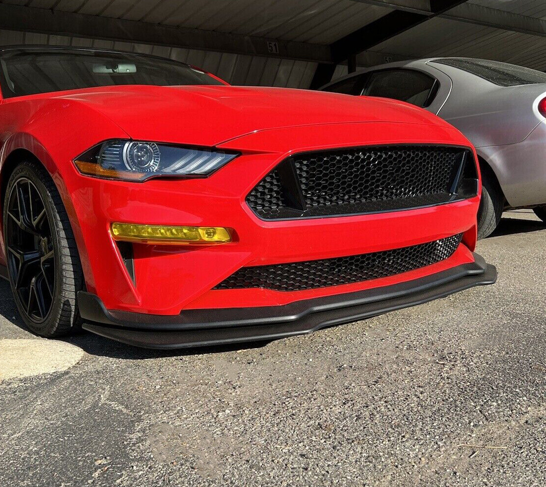 Black Front Lower Bumper Grill Grille Honeycomb Style For Ford Mustang 2018-2022