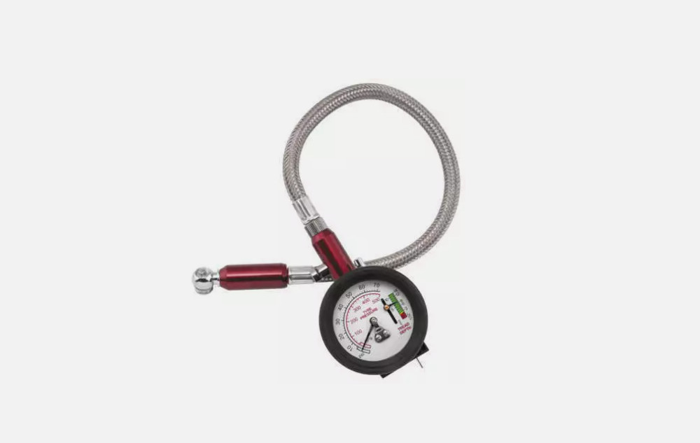 BIKEMASTER 2-in-1 Tire Pressure & Tread Depth Gauge Tool 151792