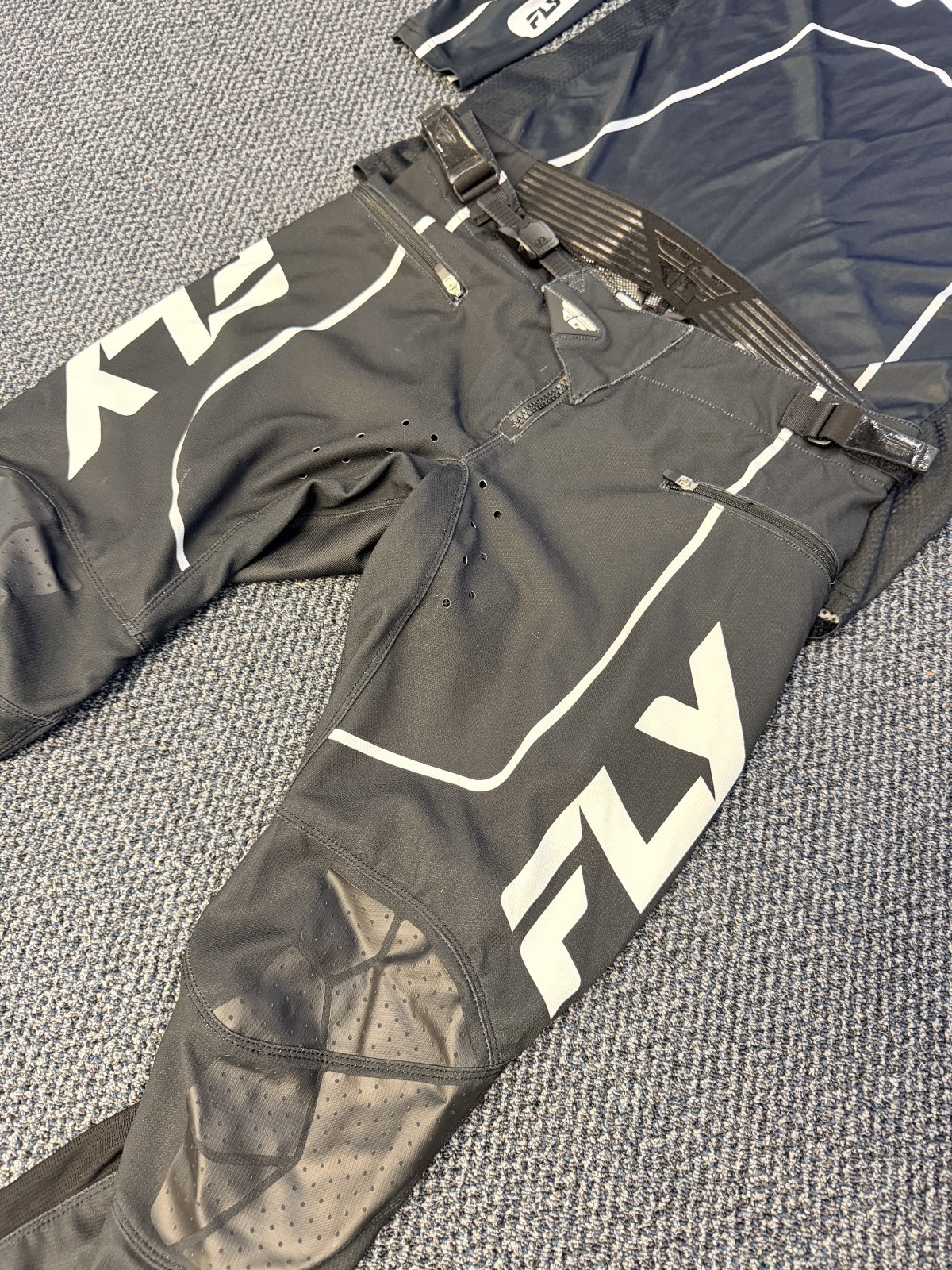 Fly Racing Rayce Pants Jersey 34 Large Black Used Once BMX Racing Gear