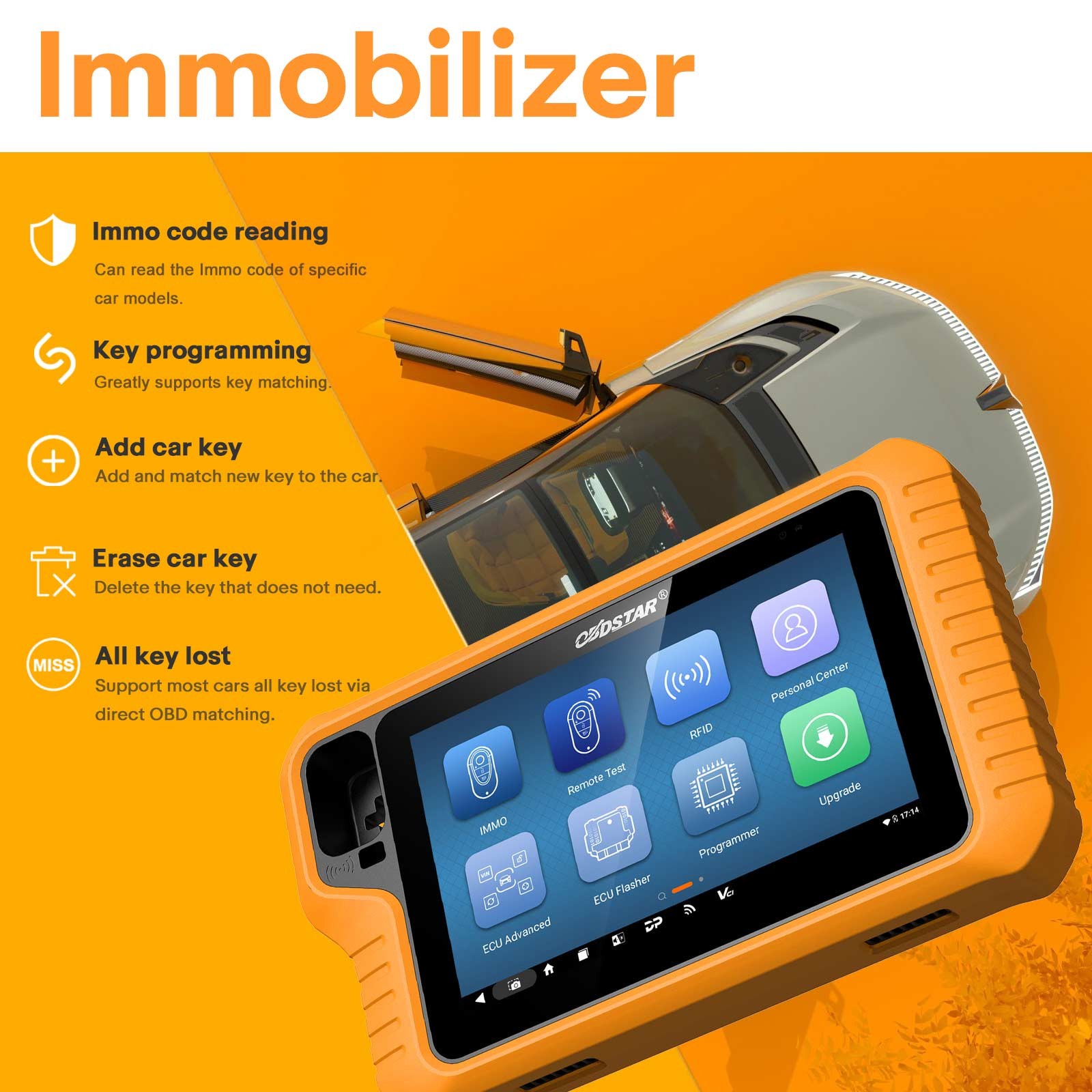 OBDSTAR X300 Classic G3 A1+A2 IMMO Progarmmer for Car,HD,E-Car,Motorc,Jet Ski US