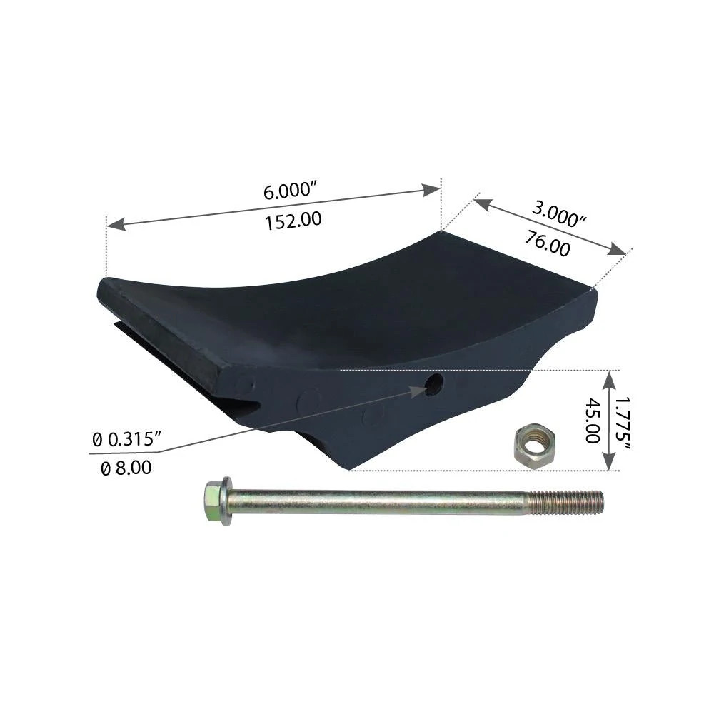 Fortpro Insulator Pad Compatible with Volvo Rear Corporate Air Ride, Single Axle