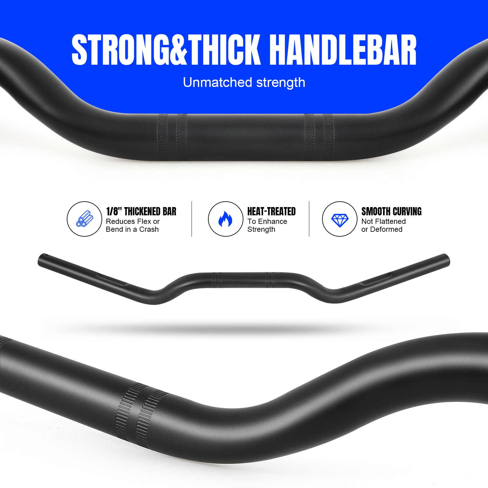7/8″ 22mm Tracker Drag Handlebar Chrome For Honda Rebel CMX 1100 250 300 450 500