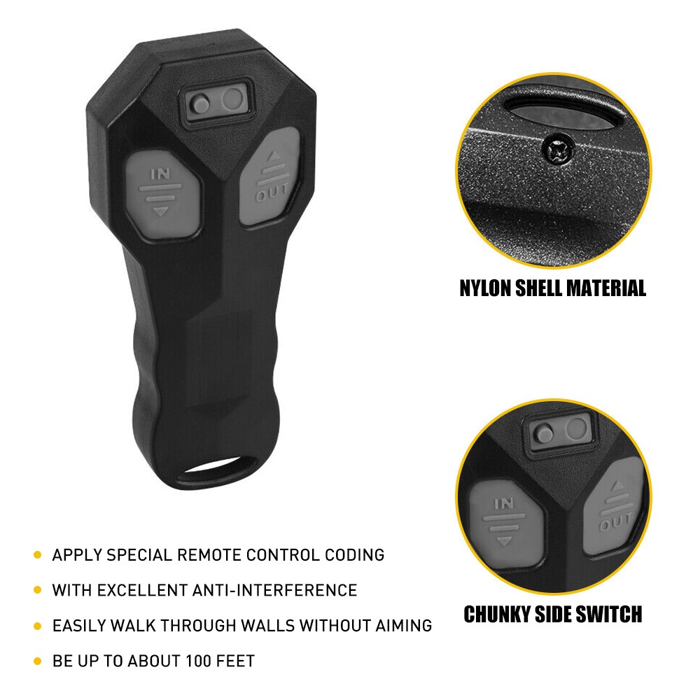 DC12V Wireless Winch Remote Control Kit Switch Handset for Car ATV SUV UTV Truck