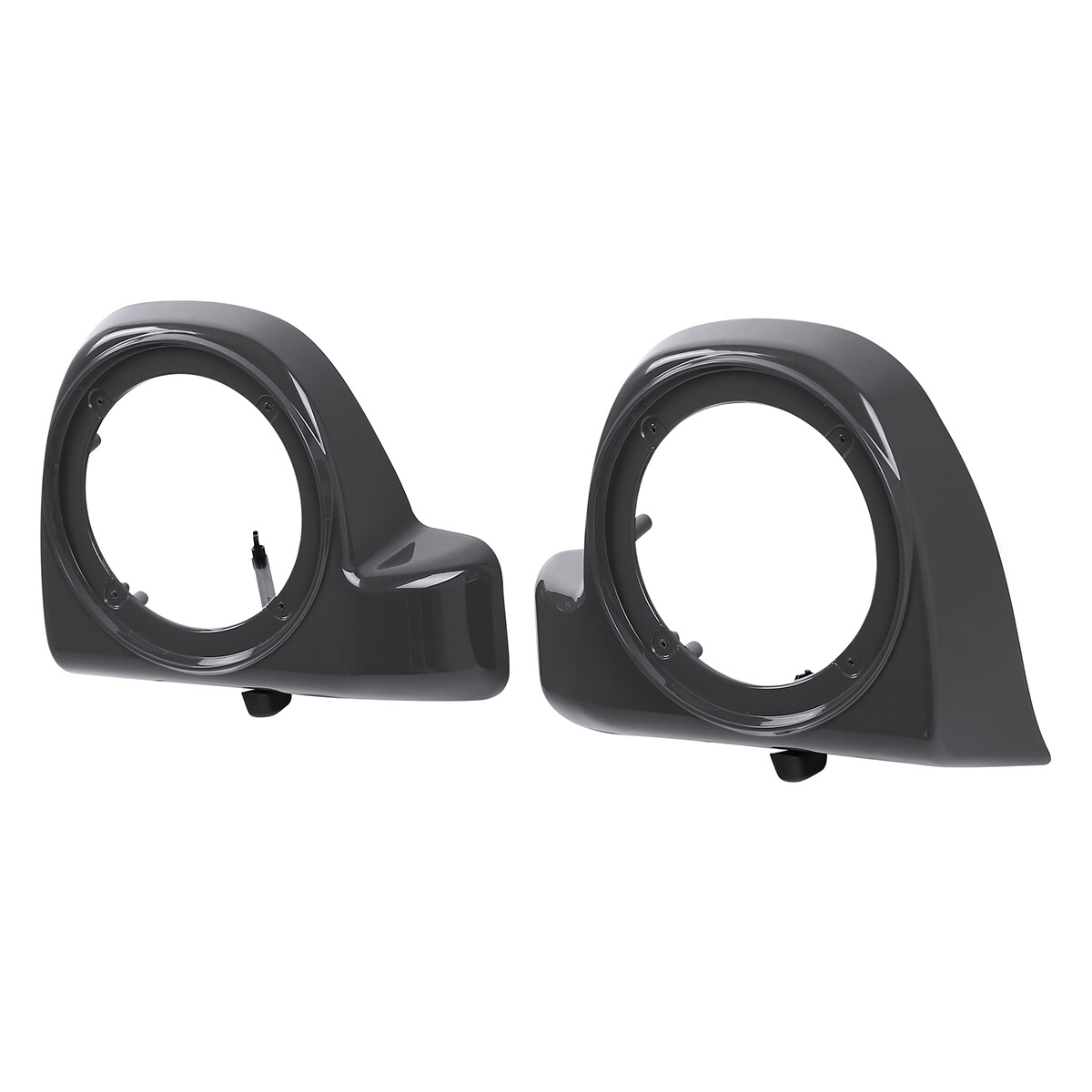 Lower Vented Fairings 6.5″Speaker Pods For Harley Road Glide 14-Up Gunship Gray