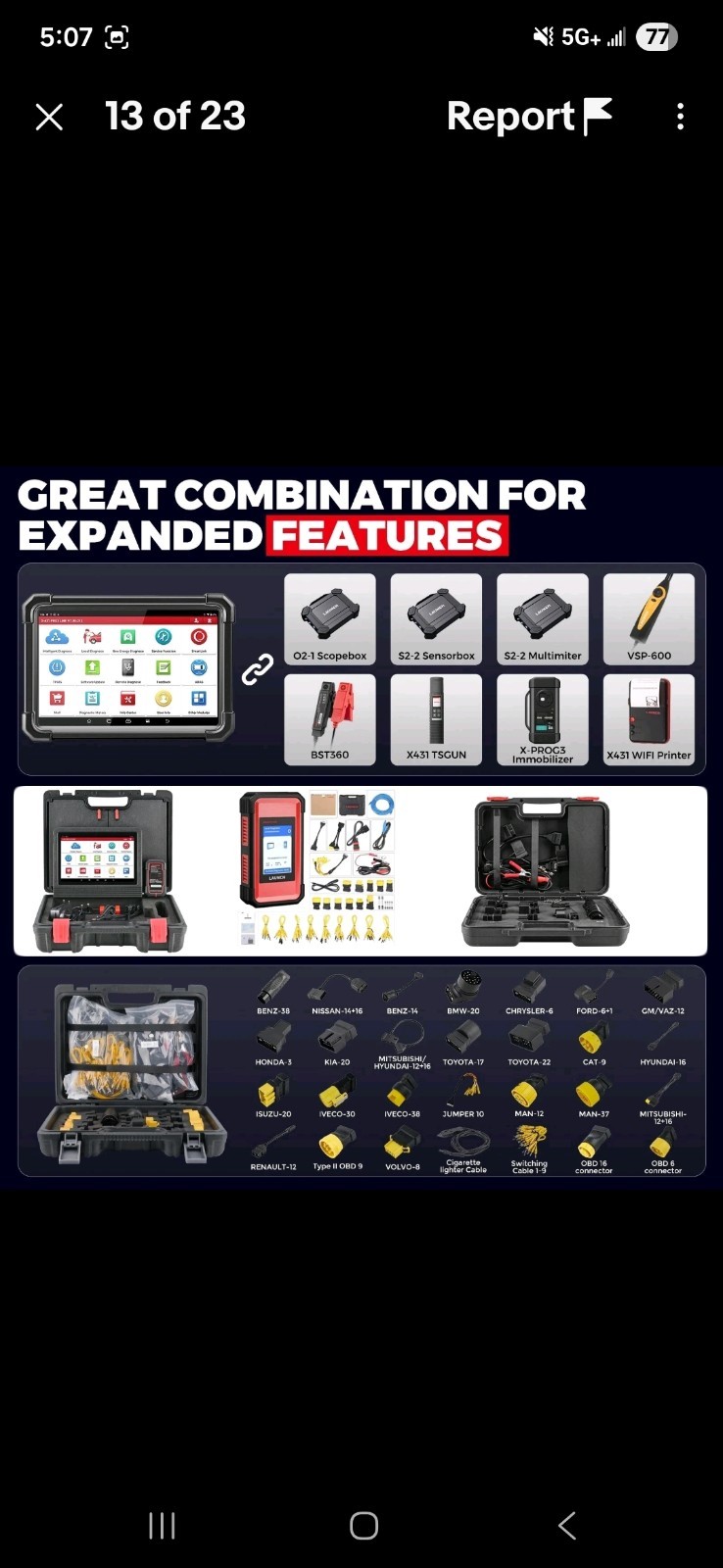 LAUNCH X431 PRO3S+ SmartLink HD V+ HD3 Heavy Duty Truck Car Diagnostic Scan Tool