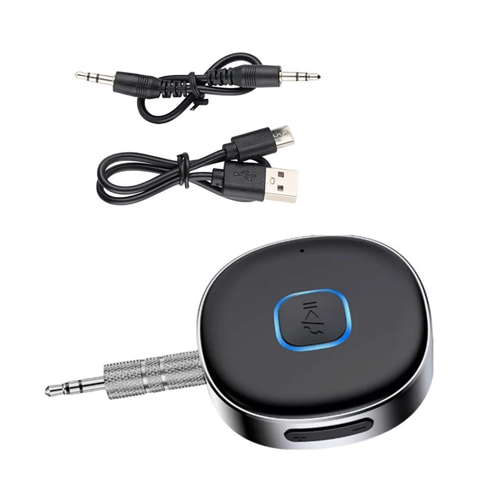 For Bluetooth 5.0 Wireless Audio Receiver 3.5mm Aux Car Kit Handsfree Calling