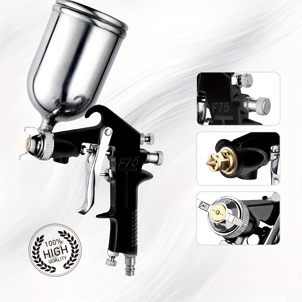 Paint Sprayer, F-75 Spray Gun 1.5mm Nozzle w Cup for Automotive Furniture Parts