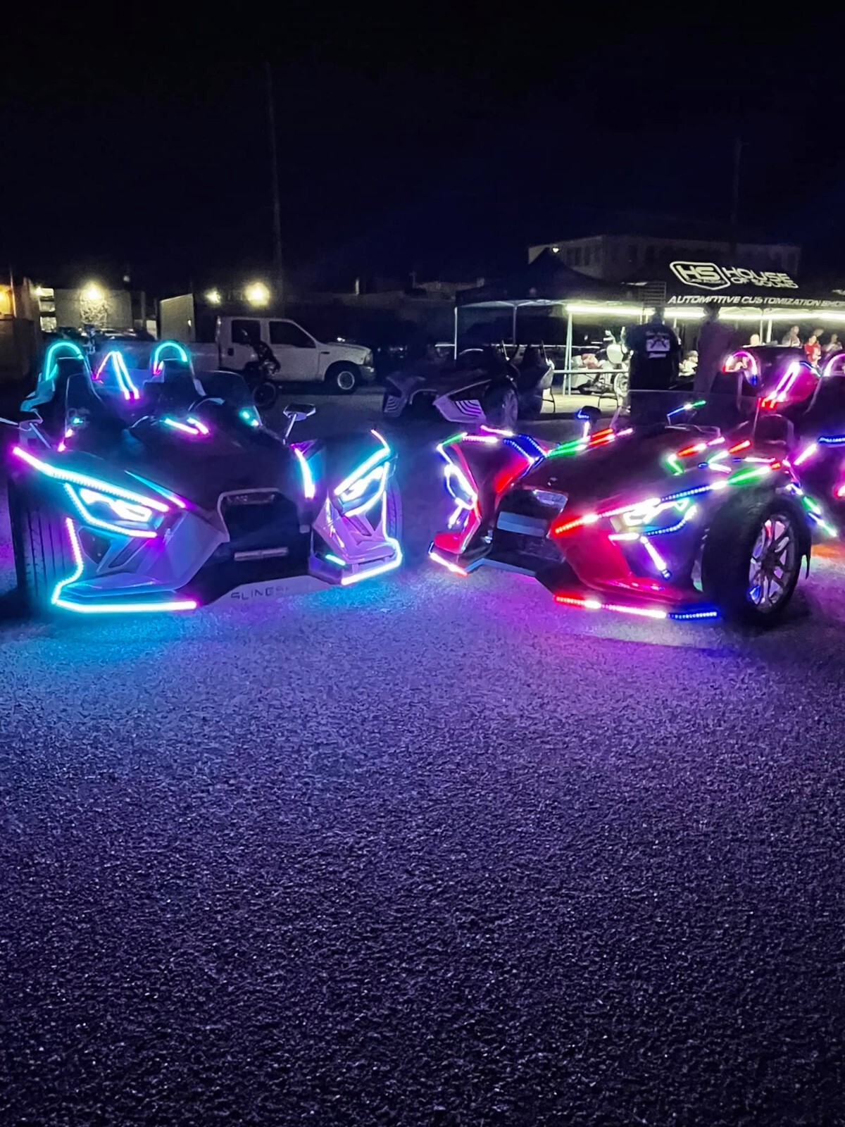 Black PCB Tinted Clear Dream Color CHASING IP65 Flexible Light Strips Slingshot
