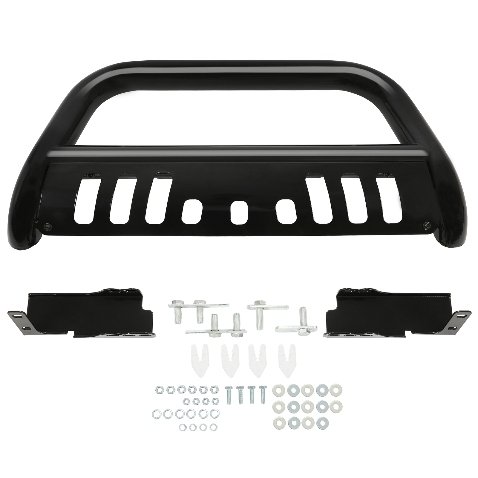 For 2007-2018 Silverado/GMC Sierra 1500 3″ Bull Bar Grille Guard Front Bumper