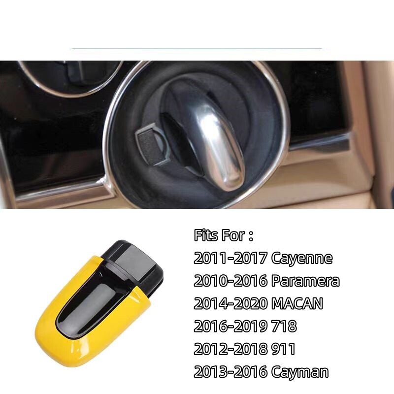 ABS One Button Start Passive Car Key Cover Replacement For Porsche Macan 911 718