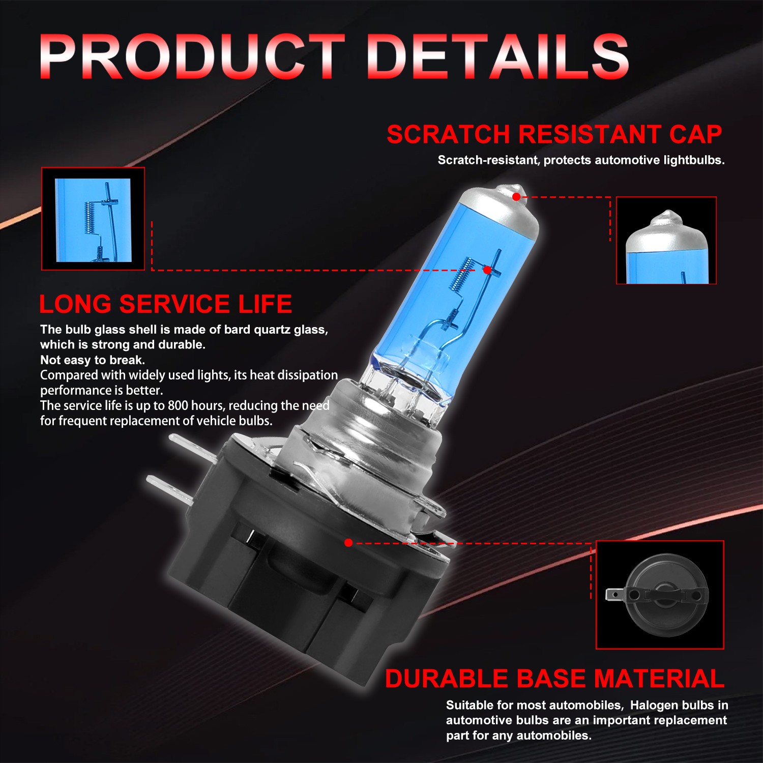 Halogen Headlight Bulb H11B 55W For 1906-20 Genesis Hyundai Kia 1864955009H