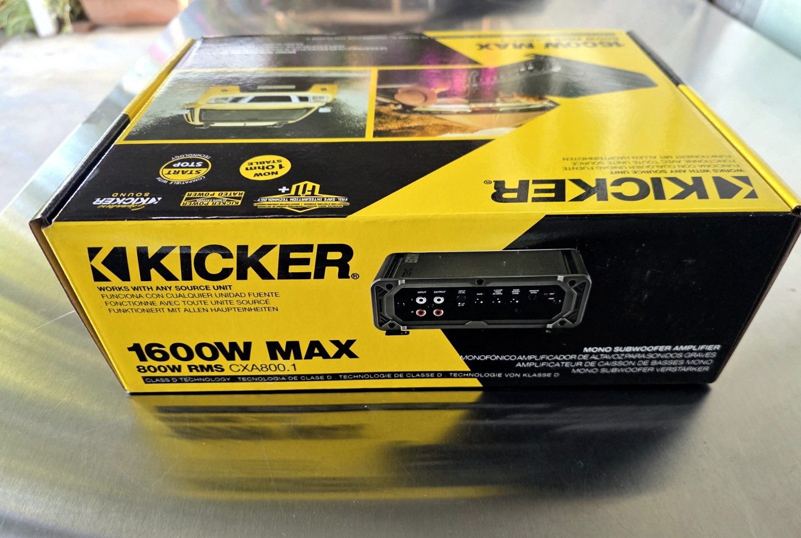 🔥KICKER 46CXA800.1T CAR AUDIO MONO 1CH CLASS-D CX SERIES AMPLIFIER AMP CXA800.1