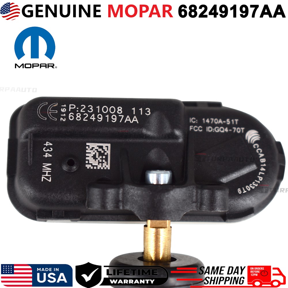 1Pc New OEM 68249197AA Tire Pressure Sensor TPMS For Dodge Ram 1500 2500 3500