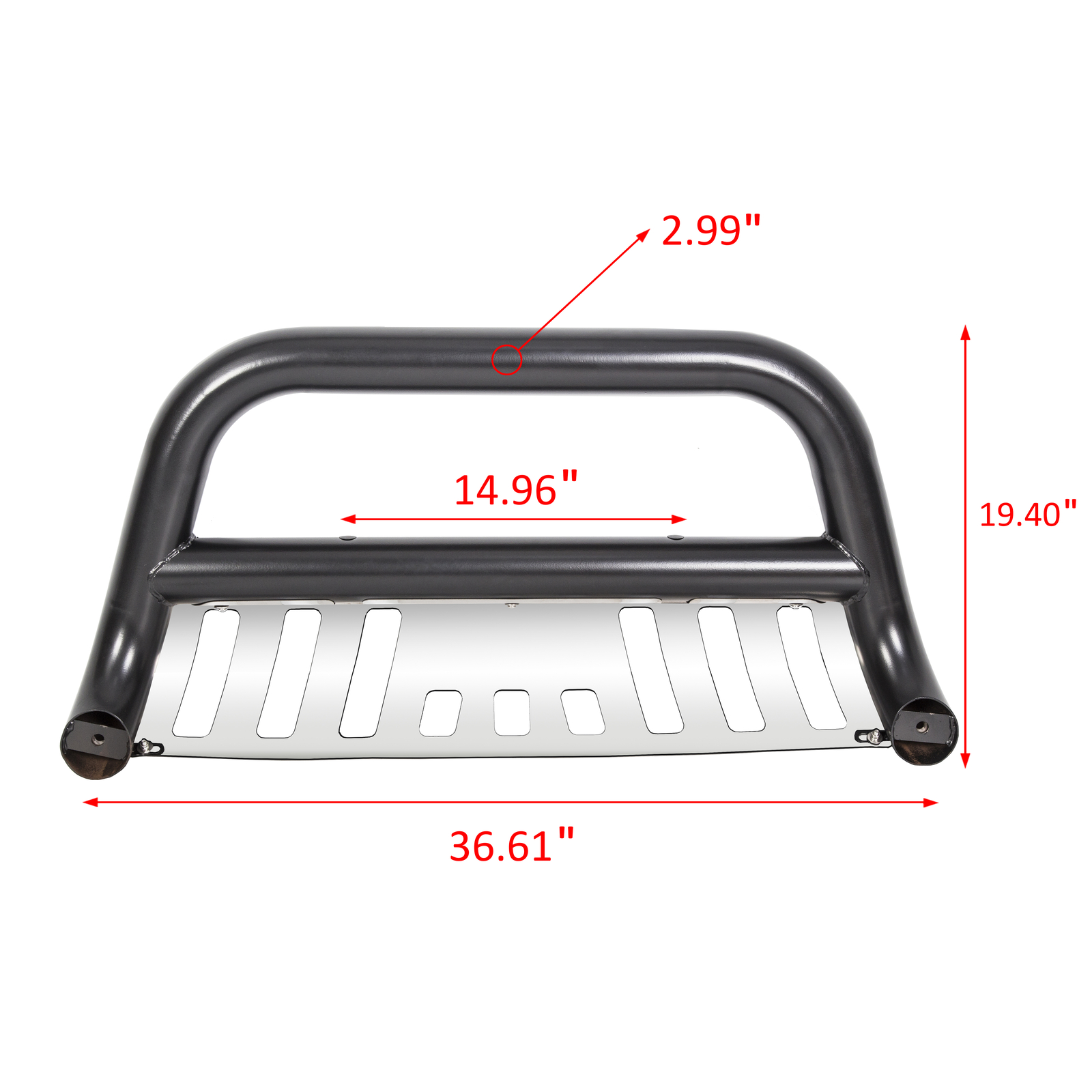 Bull Bar Brush Push Front Bumper Grille Guard Fits Toyota Tacoma 4DR 2005-2015