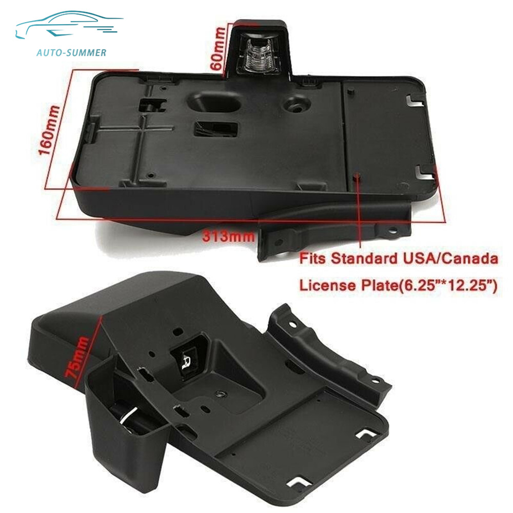 Rear License Plate Mounting Holder Bracket&Light For Jeep Wrangler JK 2007-2017