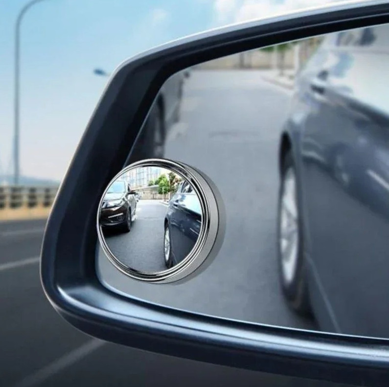 2pcs 360° Blind Spot Mirror Round Wide Angle Rearview Car Safety Accessory
