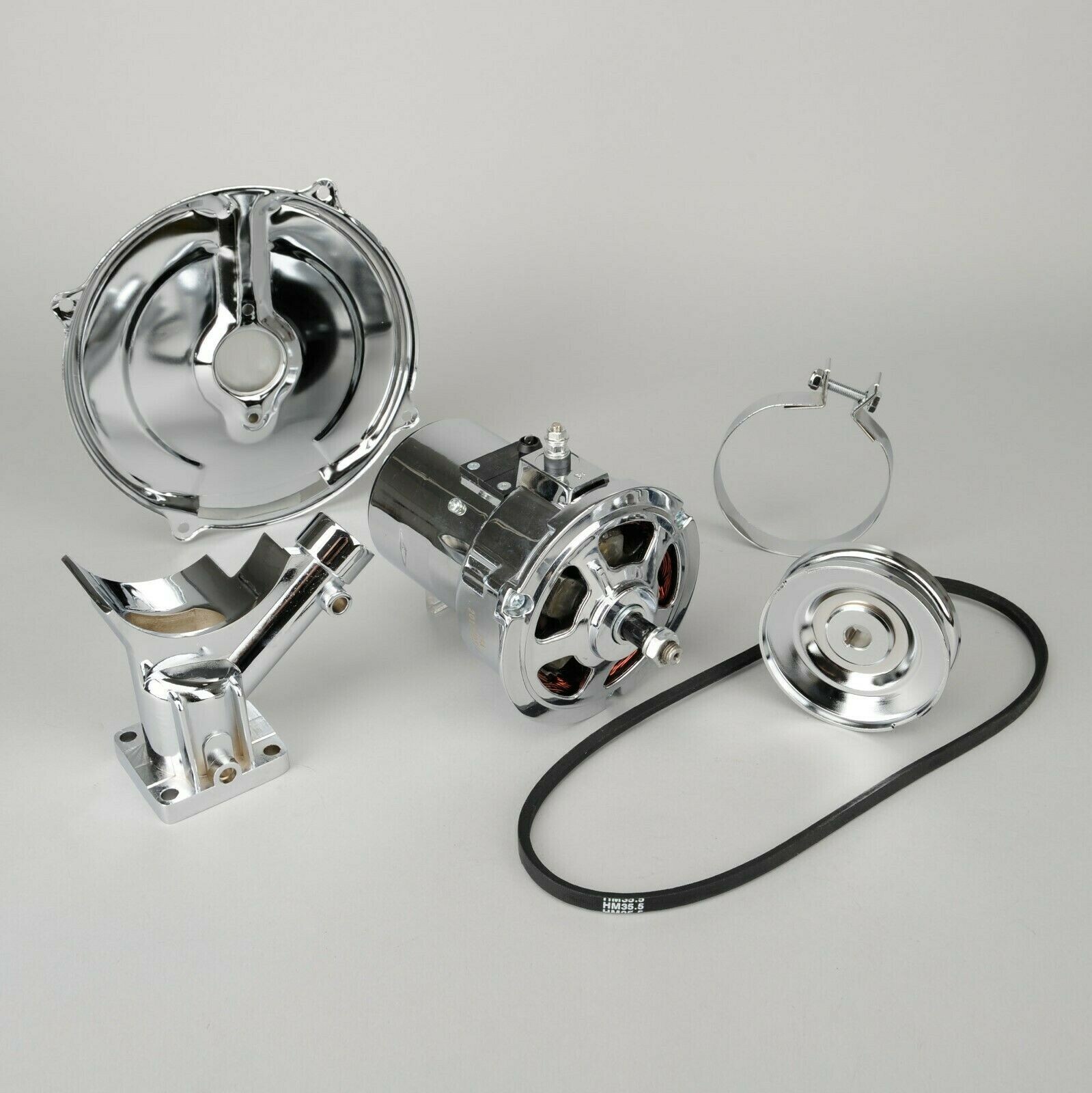 VW Chrome Alternator Conversion Kit, VW Beetle Bug Bus Ghia EMPI or IAP no belt
