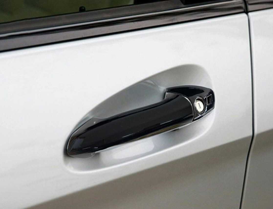 Painted Gloss Black Door Handle Overlay Cover Fits 12-18 W218 CLS550 CLS63