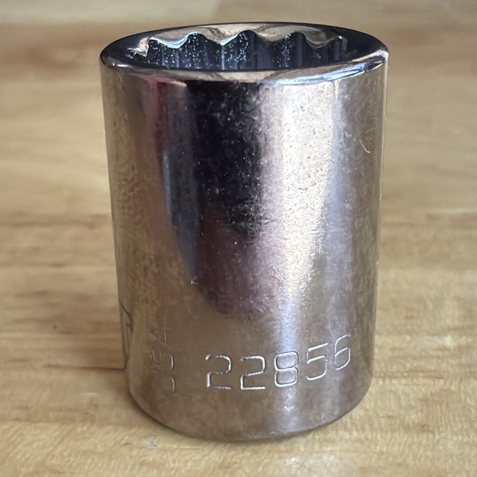 Kobalt Tools 1/2″ Shallow Socket 3/8″ Drive 12 Point 22856 Made in USA