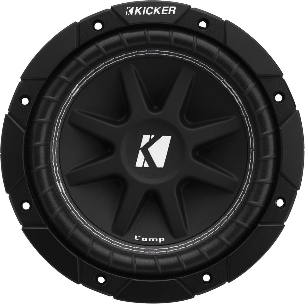 (2) Kicker C84 8″ Comp Series Single 4-ohm Subwoofer