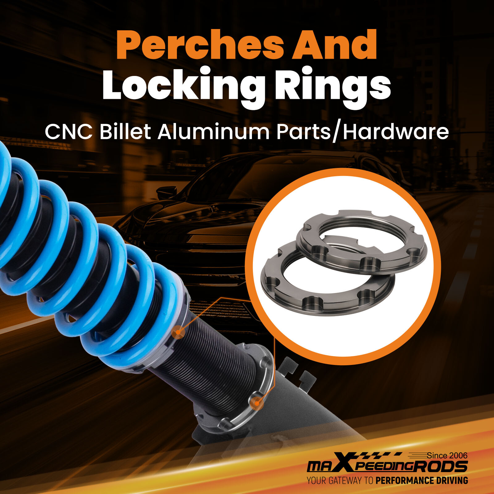 MaXpeedingrods 24 Level Coilover Suspension Kit For Subaru Legacy BD/BG/BK 93-99