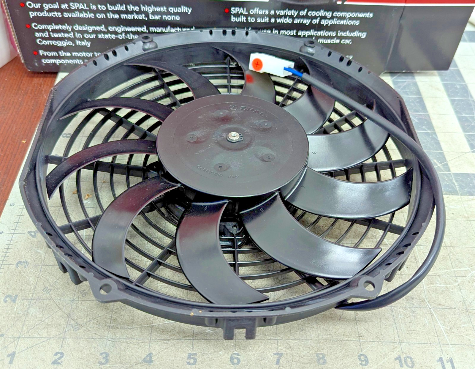VA11-AP7/C-57S 10in Pusher Fan Curved Blade 797 CFM SPAL 30100320 Italy NEW