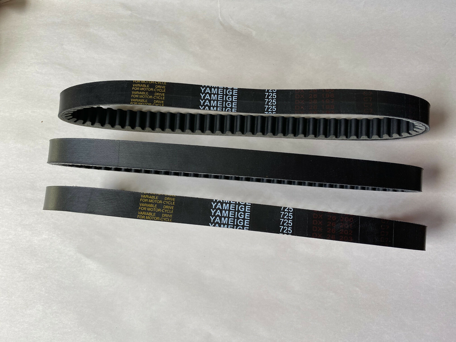 3pc 725 Drive Belt for Hammerhead 80T 30 Series GoKart torque converter- 3 belts