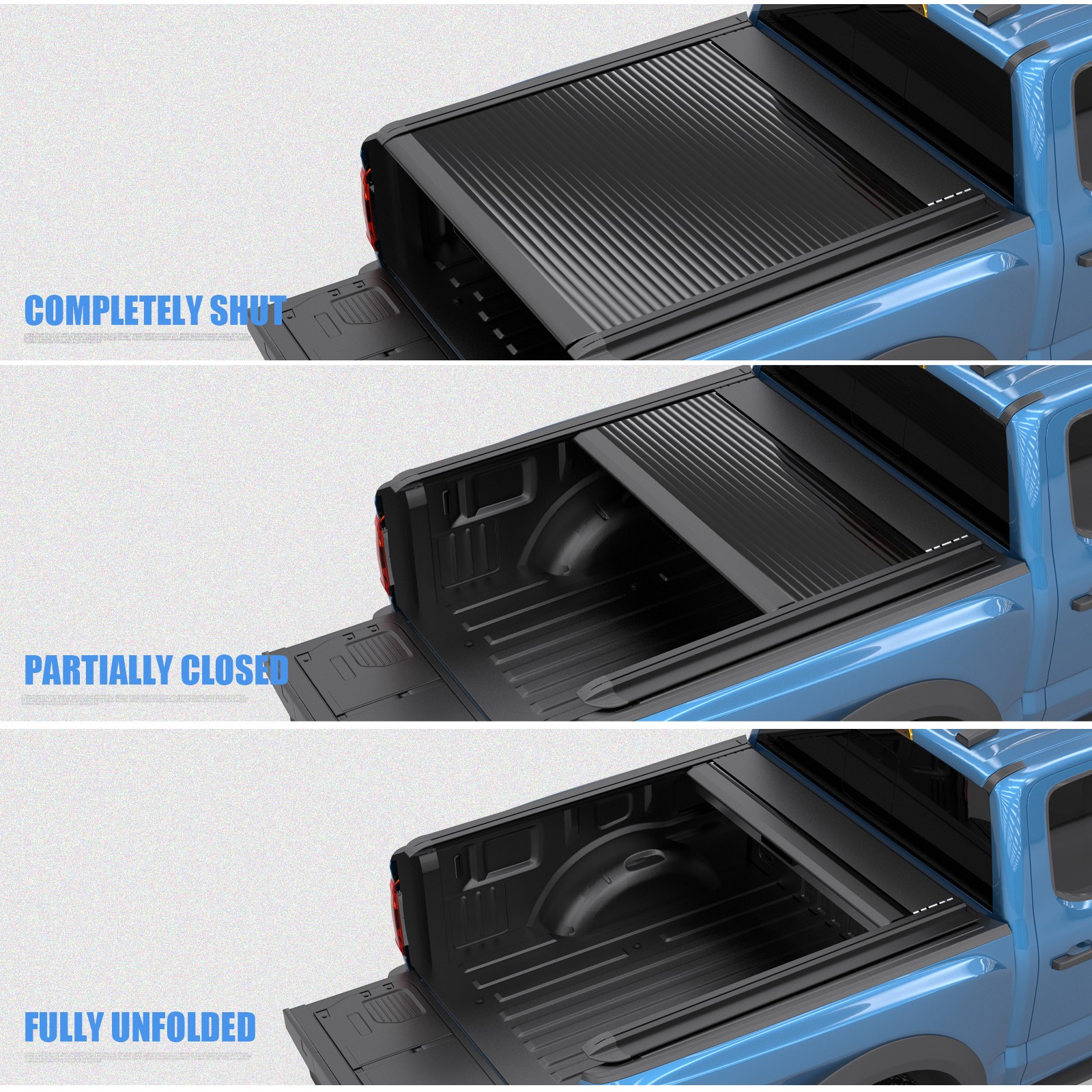 5.5FT Hard Tonneau Cover For 2009-2025 Ford F-150 F150 Truck Bed Aluminum Alloy
