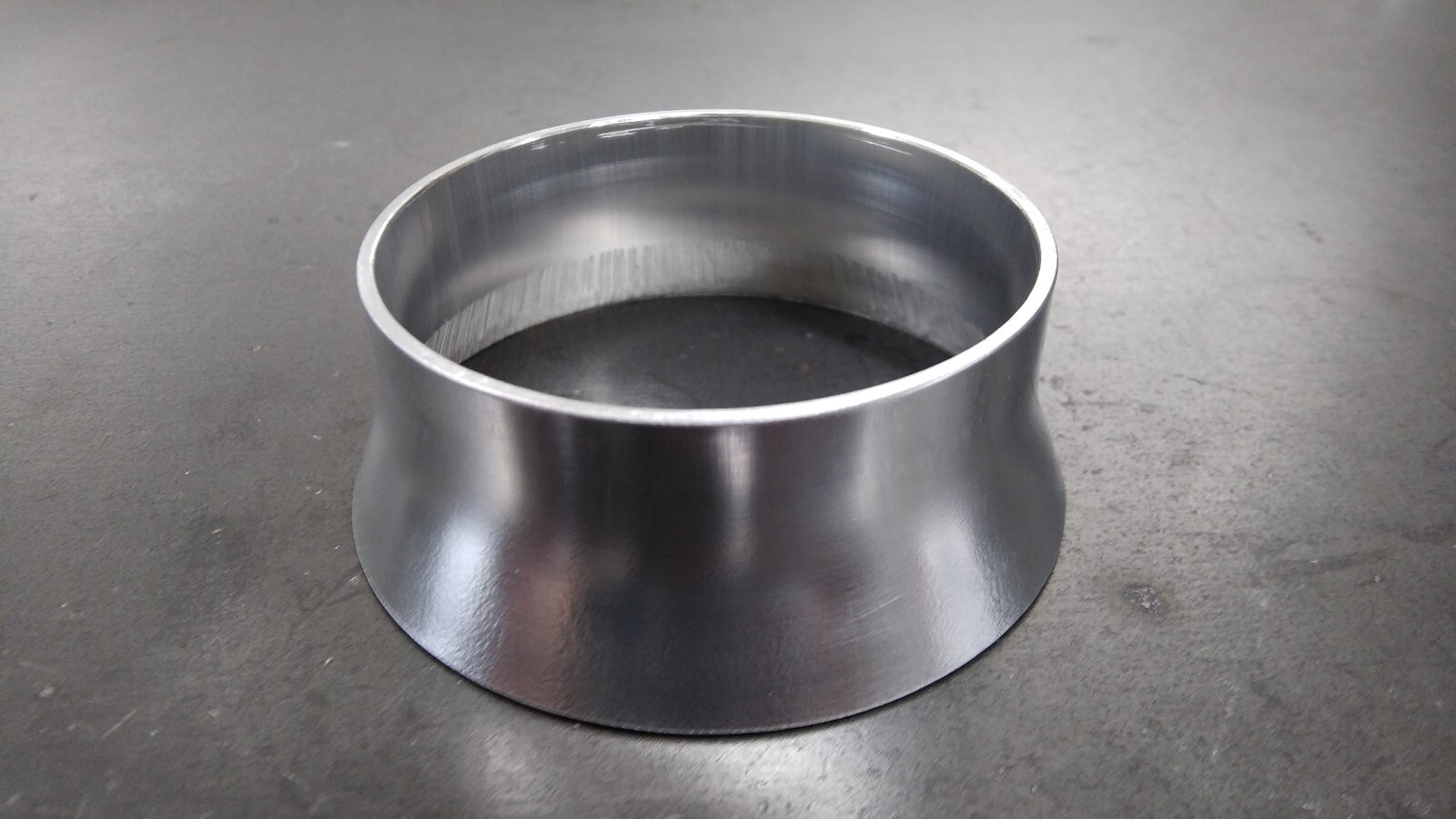 6061 Transition Reducer 3″ to 3.5″ .065 aluminum tig weld turbo fabrication
