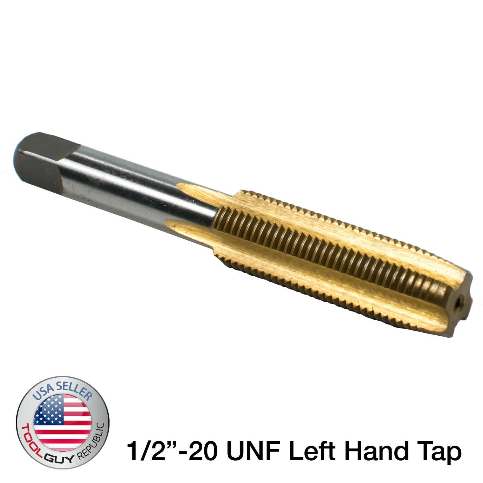 TGR 1/2″-20 UNF Left Hand Fine Thread Tap Tungsten Titanium Coated