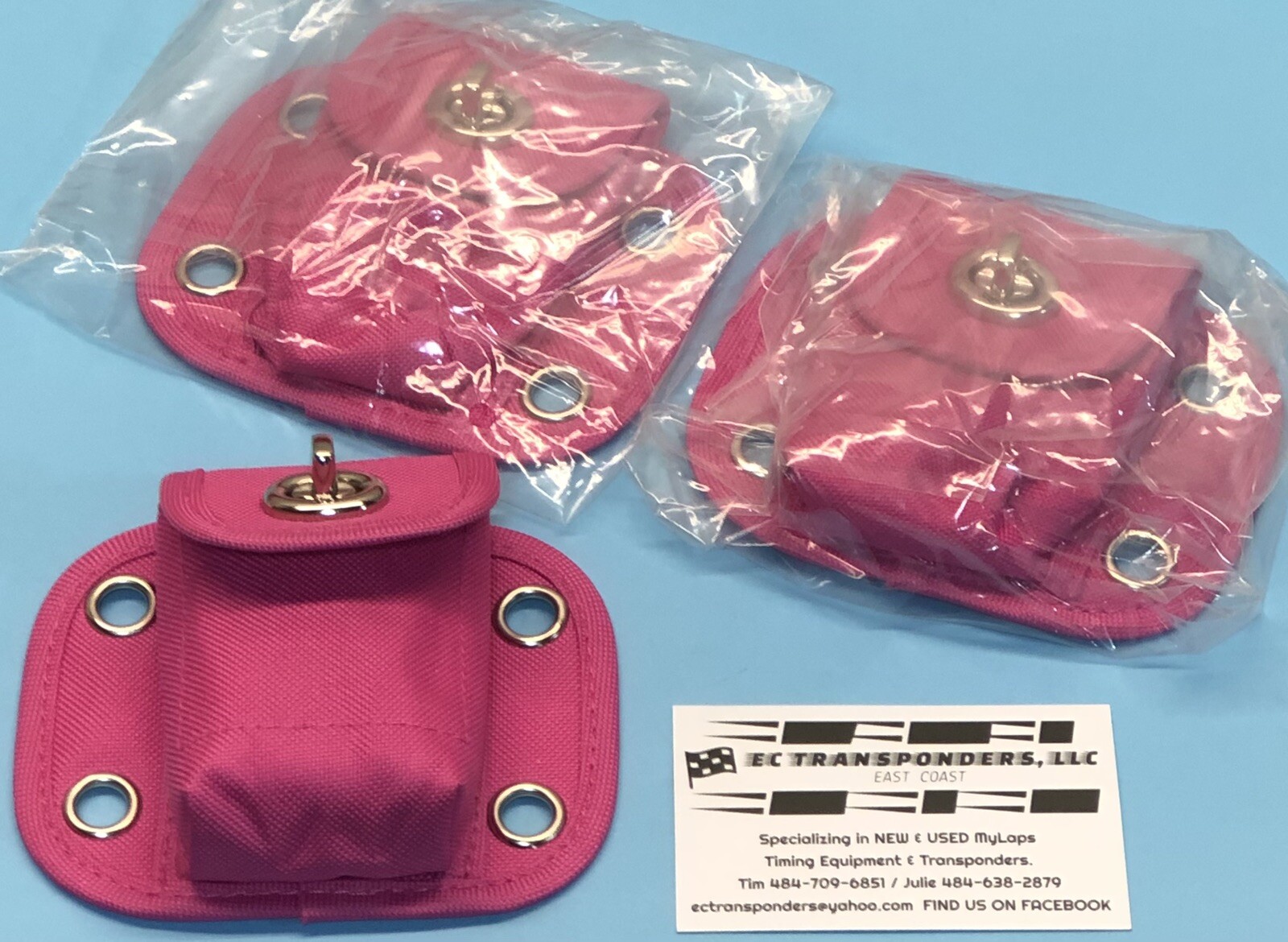 MYLAPS / WESTHOLD TRANSPONDER POUCHES – PINK – SOLD BY EACH!!!
